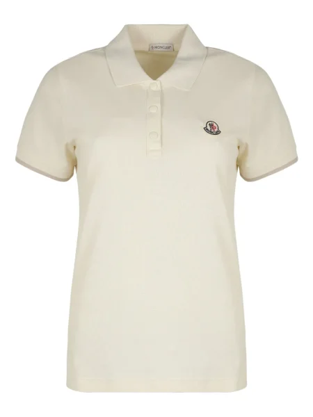 Polo Moncler alb