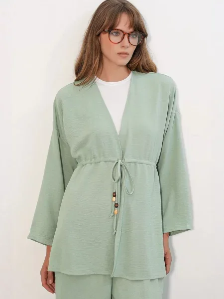 Bigdart Obleka za doma Zweiteiliges Set pastelno zelena