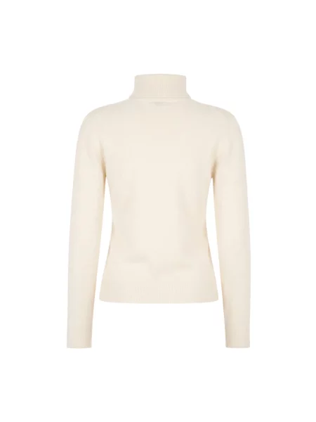 Sweter z golfem Alberta Ferretti wełniany biały