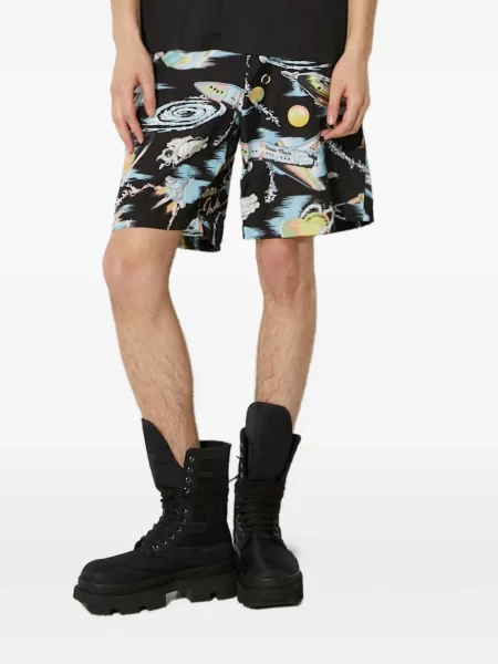 Pantaloni scurți Human Made cu imagine negru
