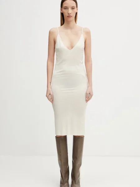 Rick Owens Lilies rochie de vară simplă din vâscoză