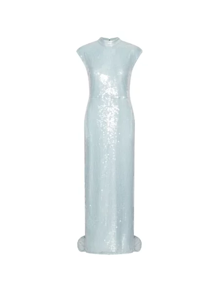 Maxi rochie maxi Rotate Birger Christensen cu paiete de costum albastru