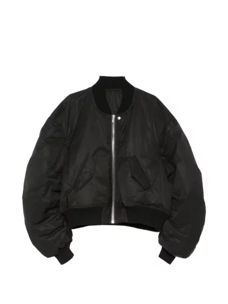 Geacă bomber Rick Owens cu volane negru