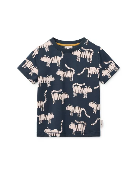 Liewood Tricou kitt / bleumarin alb