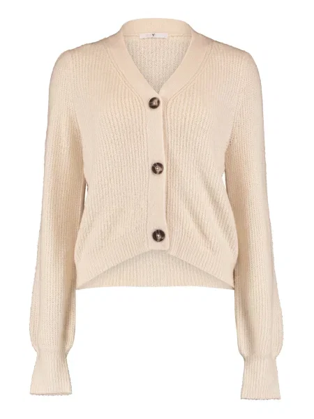 Hailys Geacă tricotată ecru