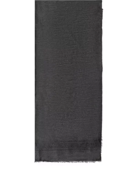 Κασκόλ Emporio Armani ζακάρ με αυτόγραφο γκρι