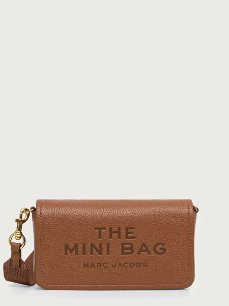 MARC JACOBS geantă crossbody pentru femei din piele THE MINI BAG maro