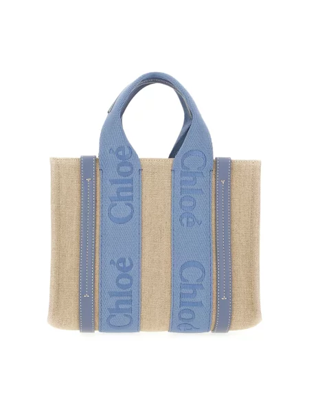 Shopperka Chloe skórzana beżowa
