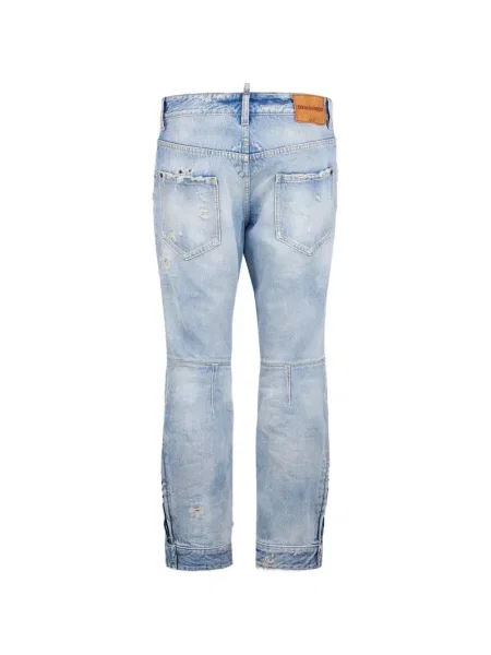 Blugi Dsquared2 zdrențuiți albastru