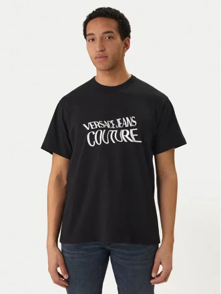 Tričko Versace Jeans Couture černé