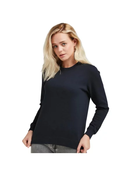Bluza Z Okrągłym Wycięciem Pod Szyją czarna