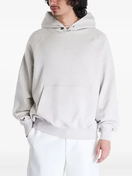Hanorac cu glugă Vans cu broderie gri