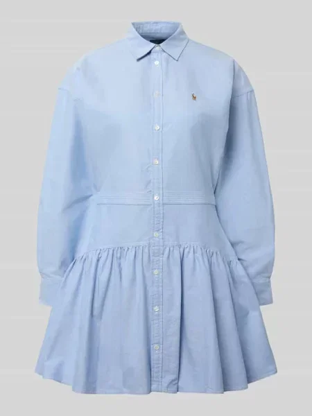 Dopasowana sukienka koszulowa z czystej bawełny Polo Ralph Lauren