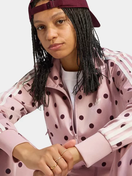 Атласный свитер Adidas Originals в горошек