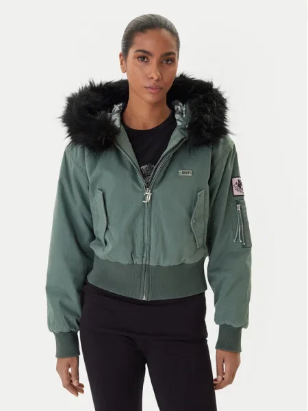 Juicy Couture Яке бомбър зелен