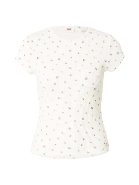 LEVI'S ® Tricou Dry Goods verde stuf / roz / roz pudră alb