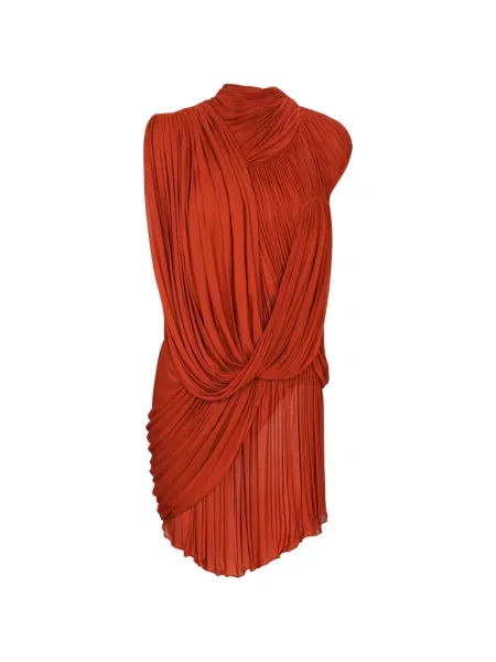Rochie Balmain drapată roșu