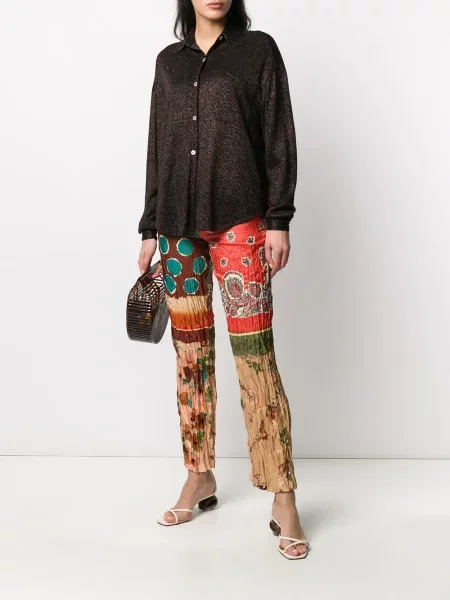 Kalhoty Jean Paul Gaultier Pre-owned s potiskem s abstraktním vzorem červené