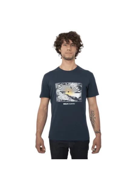 WILD COUNTRY Koszulka Flow T-shirt navy-S niebieska