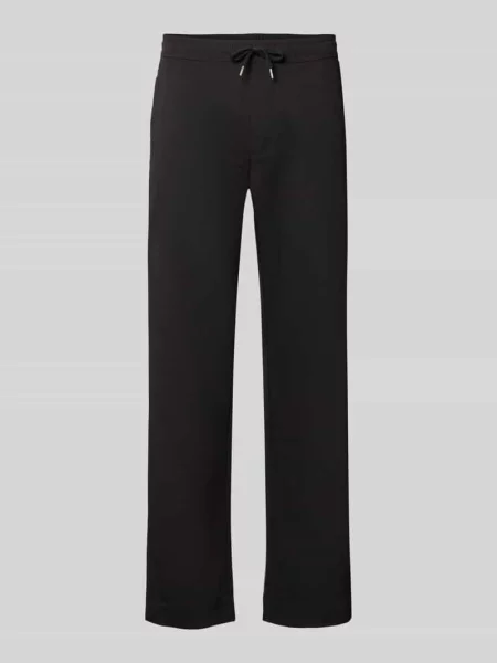 Spodnie o kroju relaxed fit z elastycznym pasem model TOBY' Jack & Jones czarne