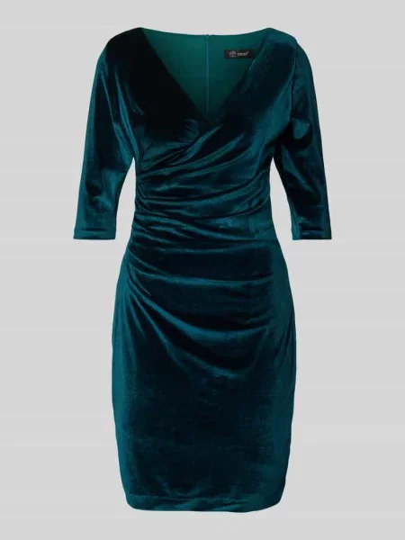 Sukienka koktajlowa o długości do kolan w stylu kopertowym Paradi