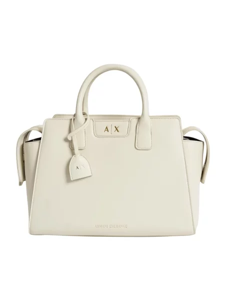 Armani Exchange Torebki Kobieta Biały ONE SIZE Skóra Amelie M beżowa