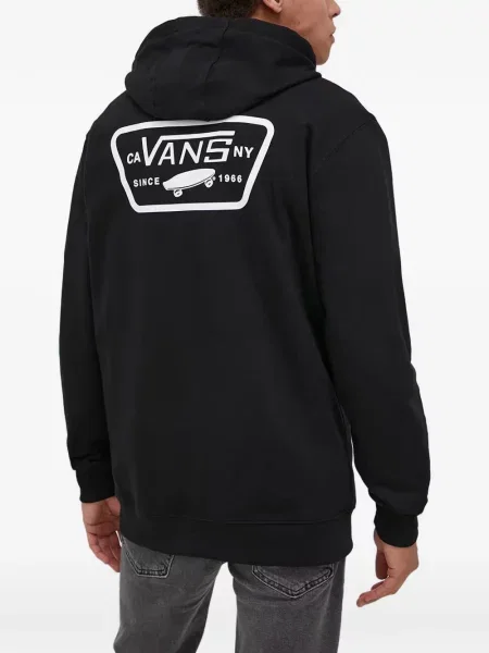 Hanorac cu glugă Vans cu autograf negru