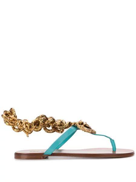 Sandale Dolce & Gabbana din piele albastru