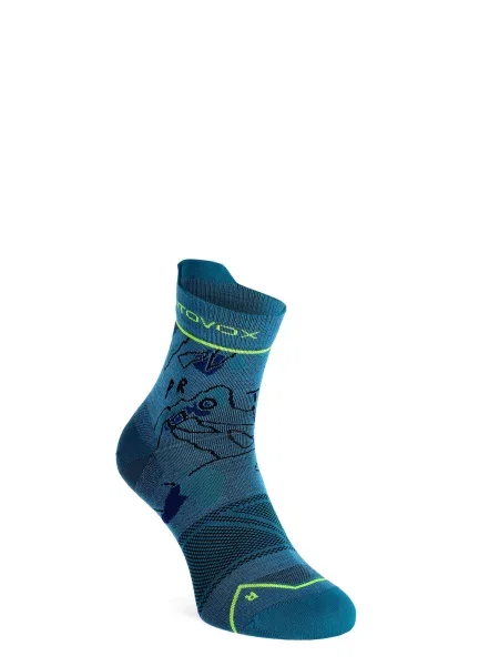 Skarpety merino Ortovox Alpine Light Quarter Socks niebieskie