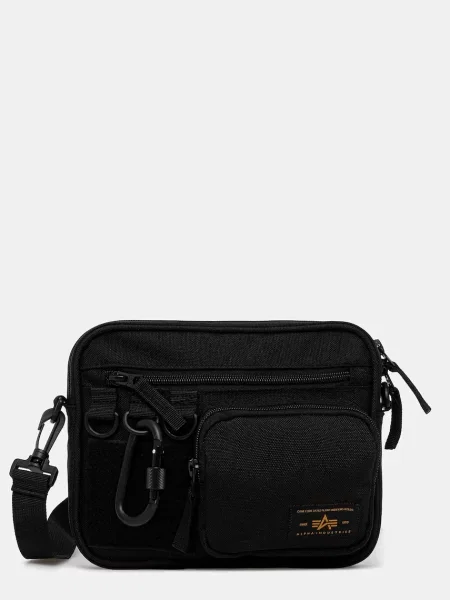 ALPHA INDUSTRIES Geantă de umăr Utility' negru