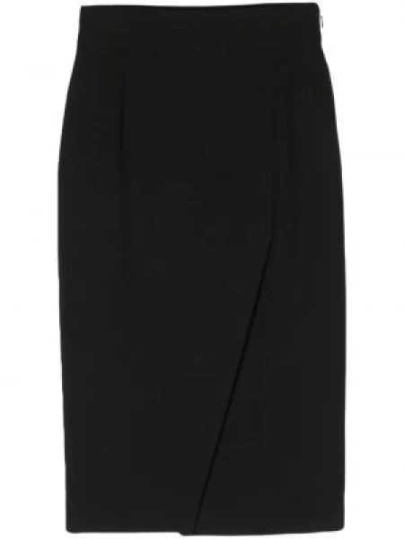Fustă midi Moschino din crep negru