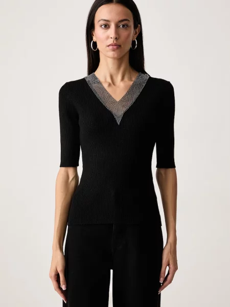 DKNY pulover pentru femei negru