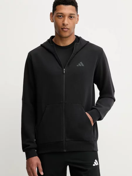 Geacă Adidas Performance cu glugă negru