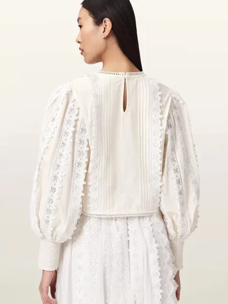 AllSaints bluză din HART alb