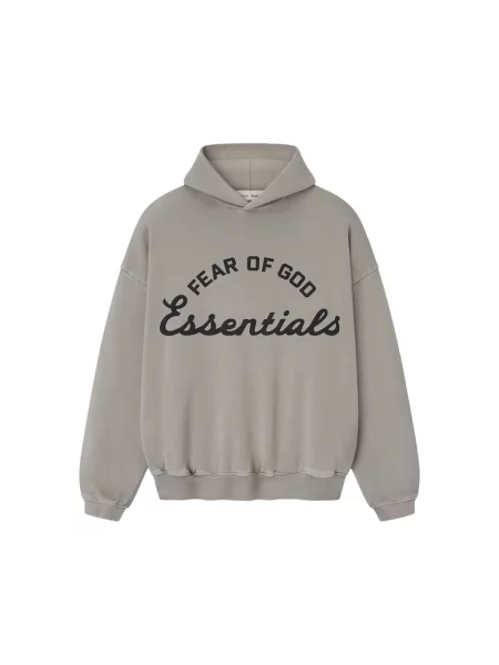 Bluza z kapturem Fear Of God na siłownię szara