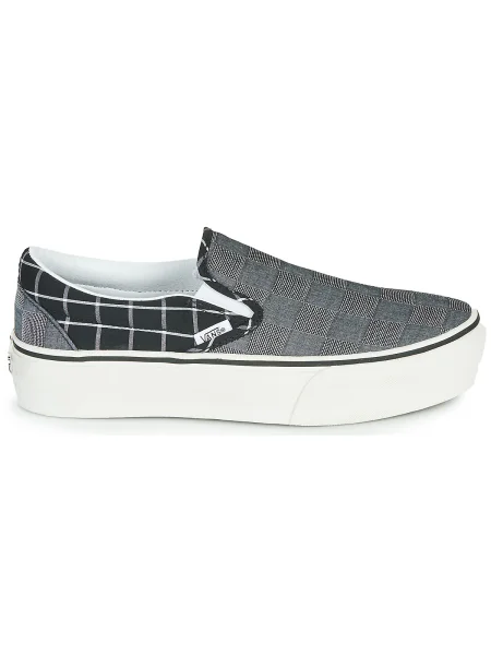 Slip on tenisky Vans na platforme sivá