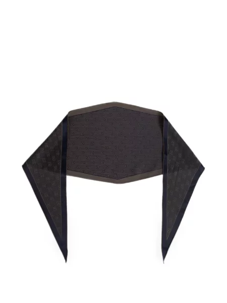 Fular Ferragamo asimetric albastru