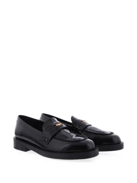 Pantofi loafer Paris Punk cu bretele negru