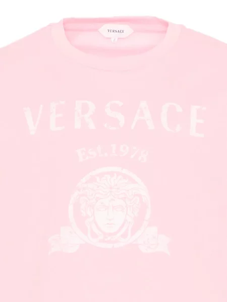 Koszulka dziecięca Versace różowa