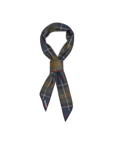 Chusta z nadrukiem z logo model KINSALE' Barbour oliwkowa