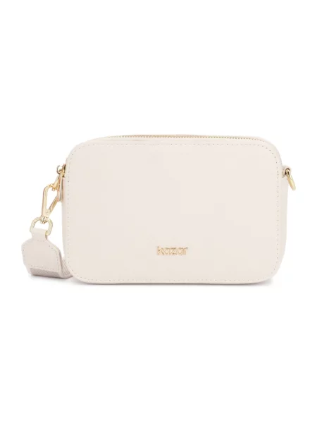 Torebka skórzana Kazar biała