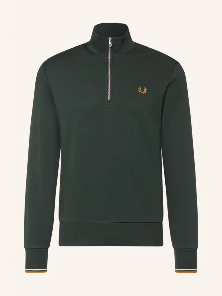 Fred Perry Bluza Z Kapturem gruen czarna