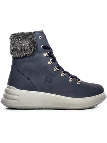 Кожаные ботинки Manul синие