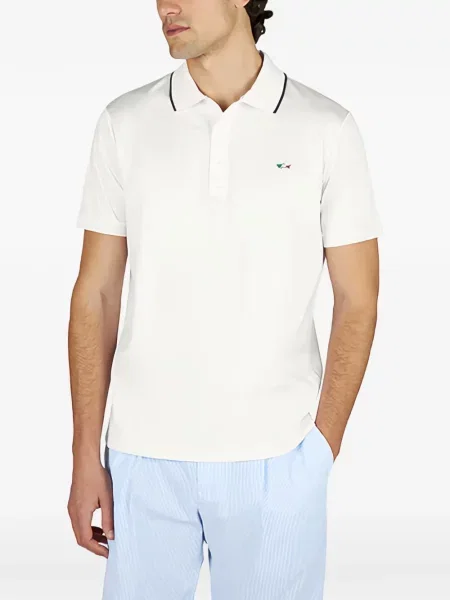 Tricou polo Paul & Shark alb