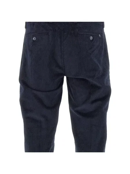 Pantaloni Re-hash de catifea cord albastru