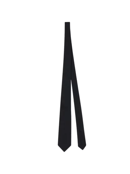 Cravată Kiton de lână negru