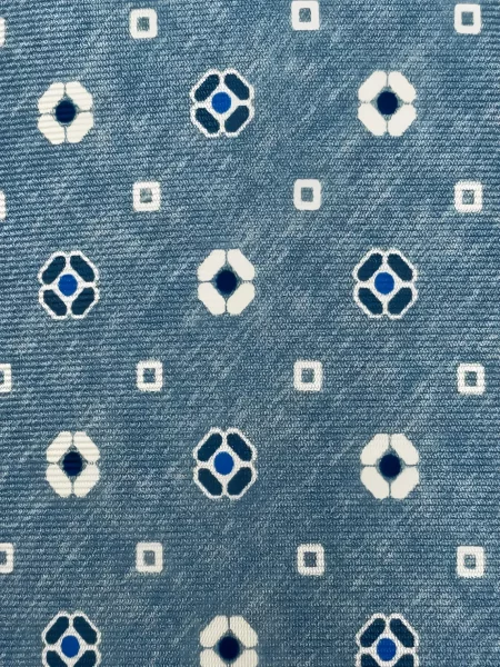 Cravată Kiton cu imprimeu geometric albastru