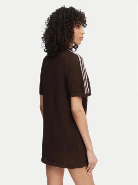 Megztas suknele Adidas Originals ruda