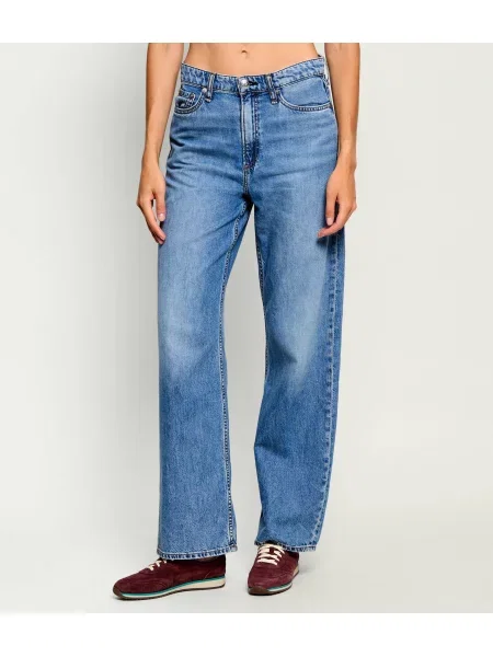 Rag&Bone Blugi Logan | Relaxed fit | mid rise albastru