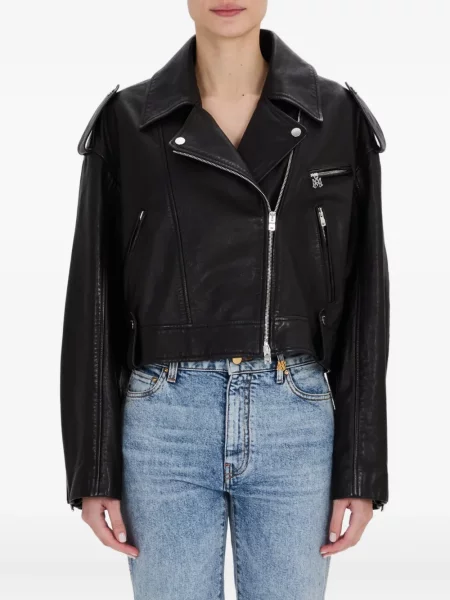 Geanta de piele Amiri negru